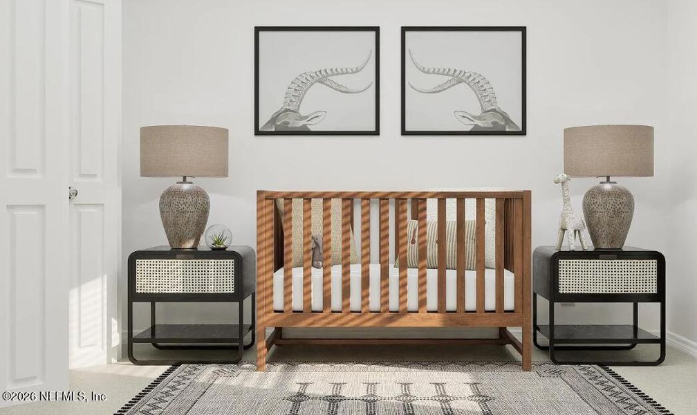 Furnished interior view inside a new home in Mill Creek North Townhomes, Jacksonville (Image 9).