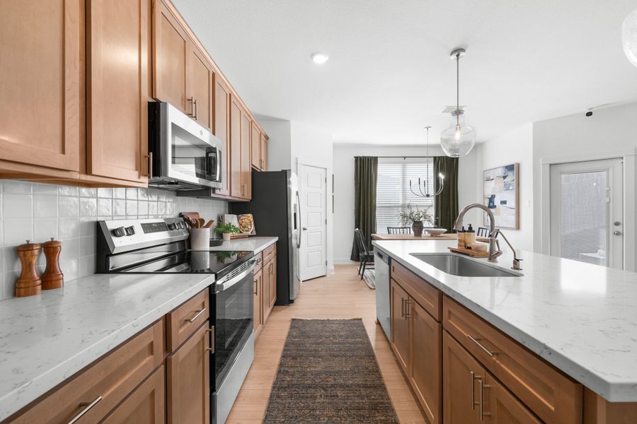 Furnished interior view inside a new home in The Valley at Great Hills Single Family, Copperas Cove (Image 3).