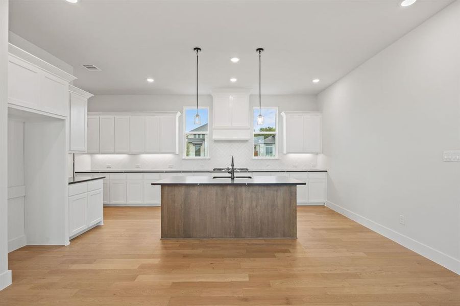 Furnished interior view inside a new home in The Heights at Uptown Celina, Celina (Image 10). Furnished interior view inside a new home in The Heights at Uptown Celina, Celina (Image 10).