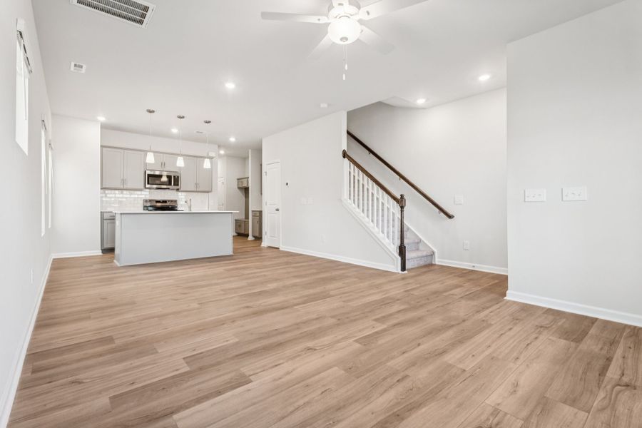 Spacious, unfurnished interior of a new home in Lakeview Village, Charlotte (Image 12). Spacious, unfurnished interior of a new home in Lakeview Village, Charlotte (Image 12).