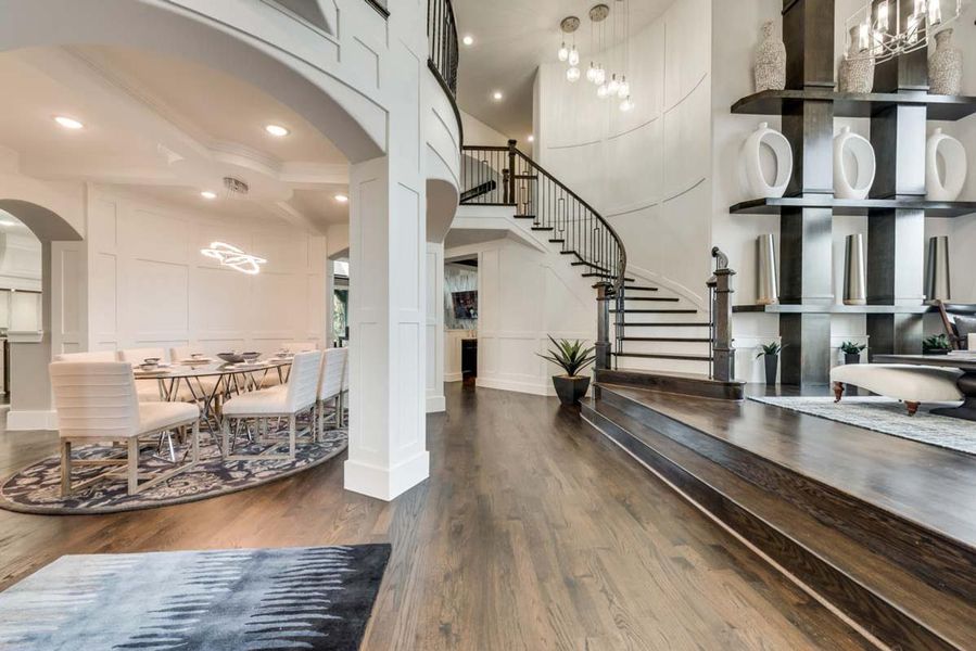 Representative furnished interior of a home built from the Grand Avery II by Grand Homes in Grand Oaks, Celina (Image 5).