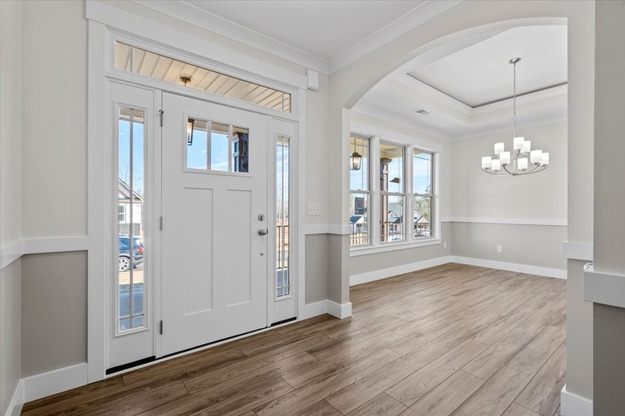 Representative unfurnished interior of a home built from the Caterina Elite by Enchanted Homes in Tubbs Mountain Estates, Travelers Rest (Image 19).