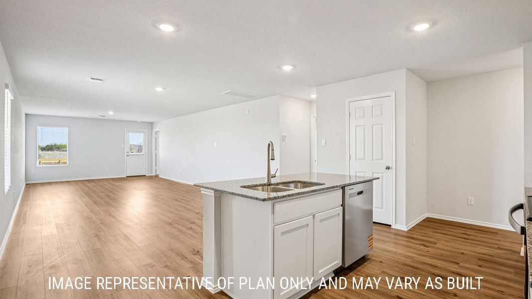 Representative furnished interior of a home built from the Estero by D.R. Horton in The Villages at Schwertner Ranch, Jarrell (Image 8).