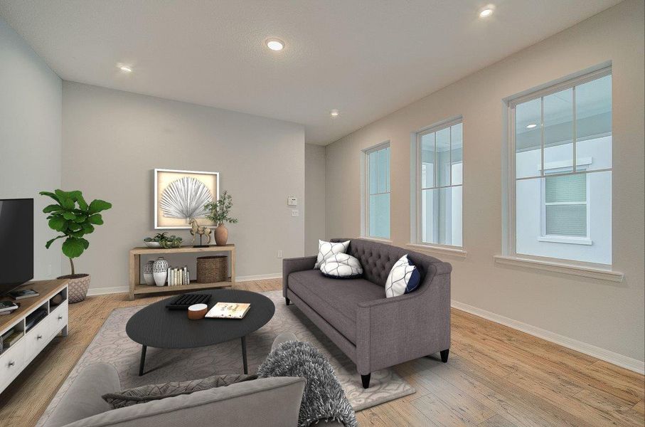 Representative furnished interior of a home built from the The Dunstan by David Weekley Homes in Laureate Park at Lake Nona - Garden Series, Orlando (Image 3).