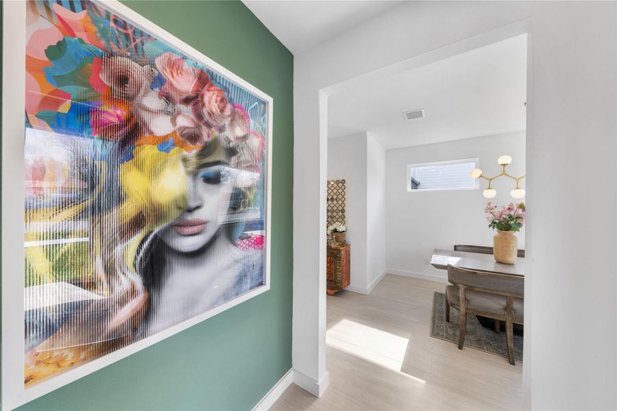 Furnished interior view inside a new home in , Houston (Image 9).