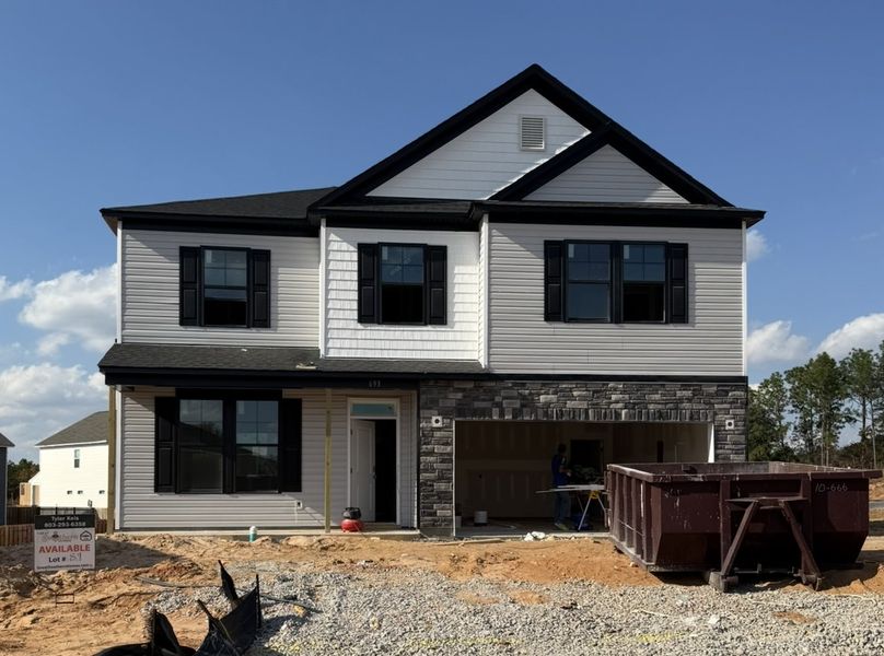 In-progress construction of a new home in Portrait Hills, Aiken, SC (Image 27).