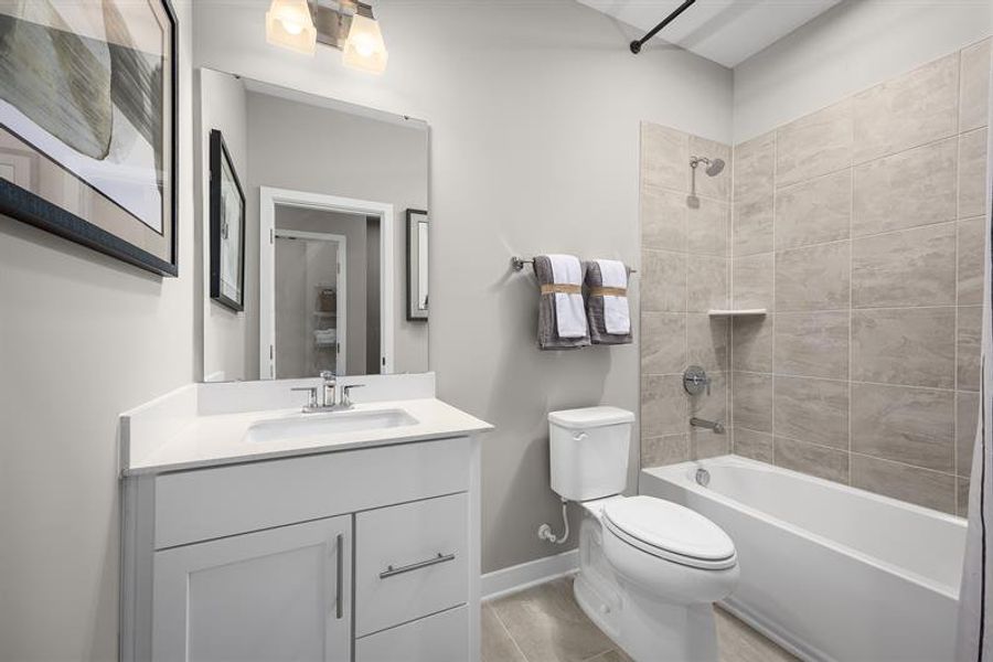 Furnished interior view inside a new home in Edenbrook, Charlotte (Image 12).