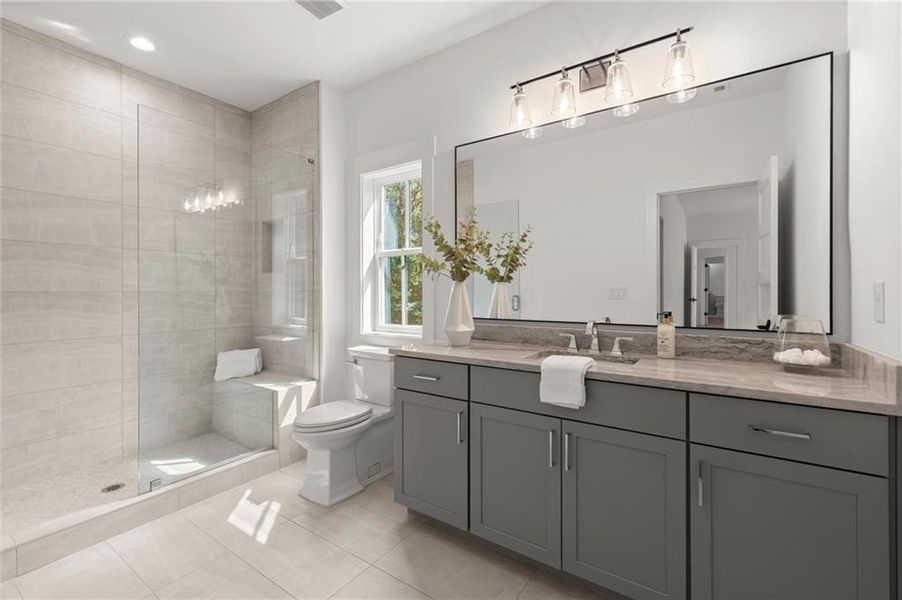 Furnished interior view inside a new home in , Canton (Image 58).