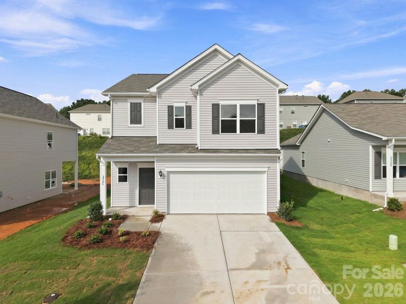 Front exterior of a new home in Catawba Trace, Catawba, NC, highlighting curb appeal (Image 22).