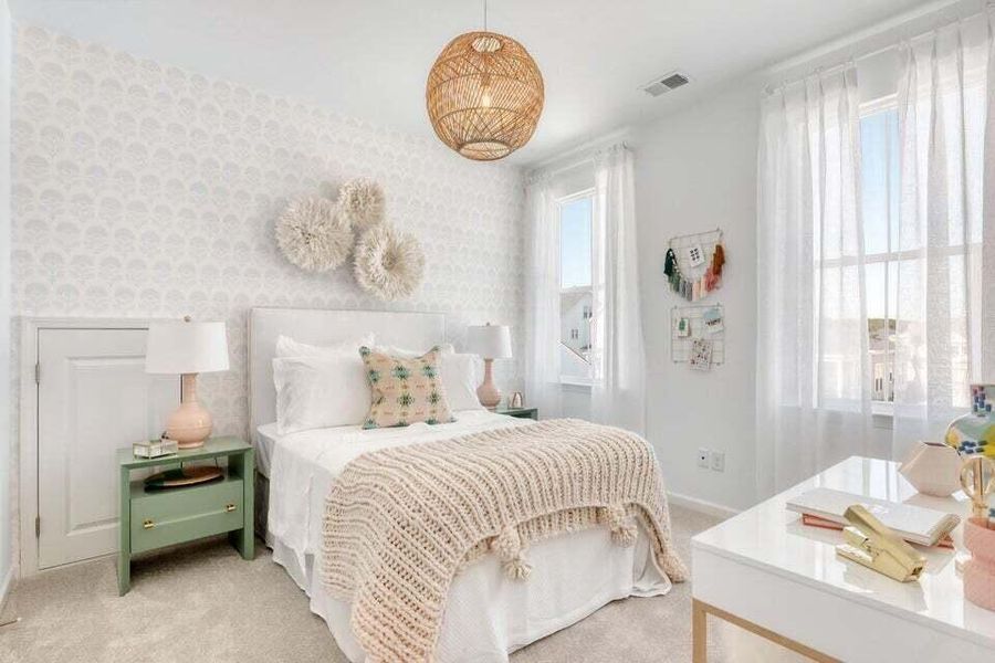 Furnished interior view inside a new home in Carnes Crossroads: Row Collection, Summerville (Image 17).