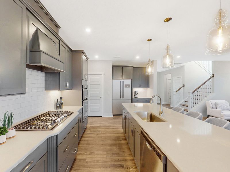 Furnished interior view inside a new home in Friendship Village: Friendship Village Single-Family, Apex (Image 3).