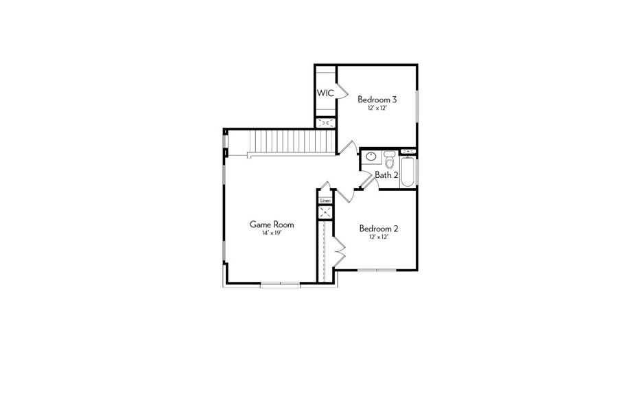 2D floor plan layout for the Rowling by Autograph Homes in Indigo, Richmond, TX (Image 3).