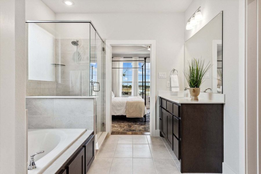 Furnished interior view inside a new home in Dove Hollow, Waxahachie (Image 16).