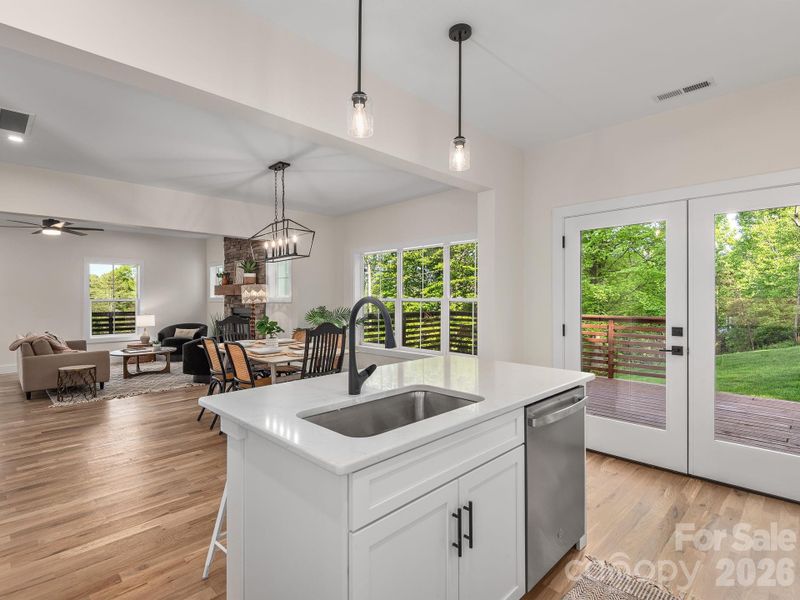 Furnished interior view inside a new home in , Weaverville (Image 13).