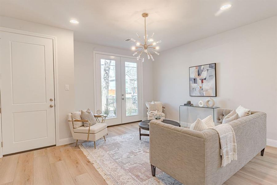 Furnished interior view inside a new home in , Fort Worth (Image 5).