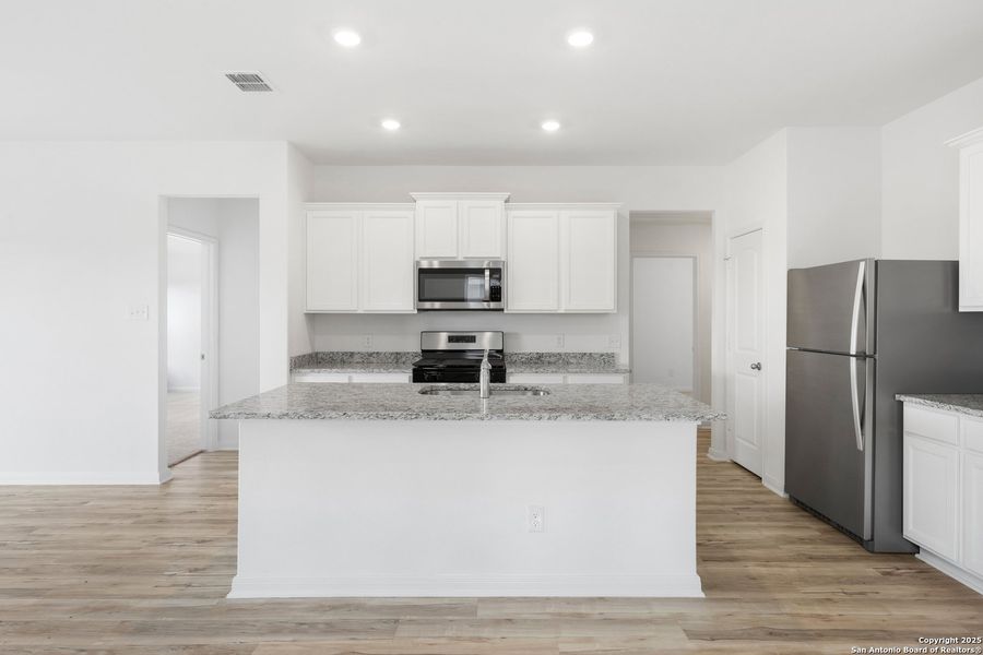 Furnished interior view inside a new home in Preserve at Medina, Von Ormy (Image 3).