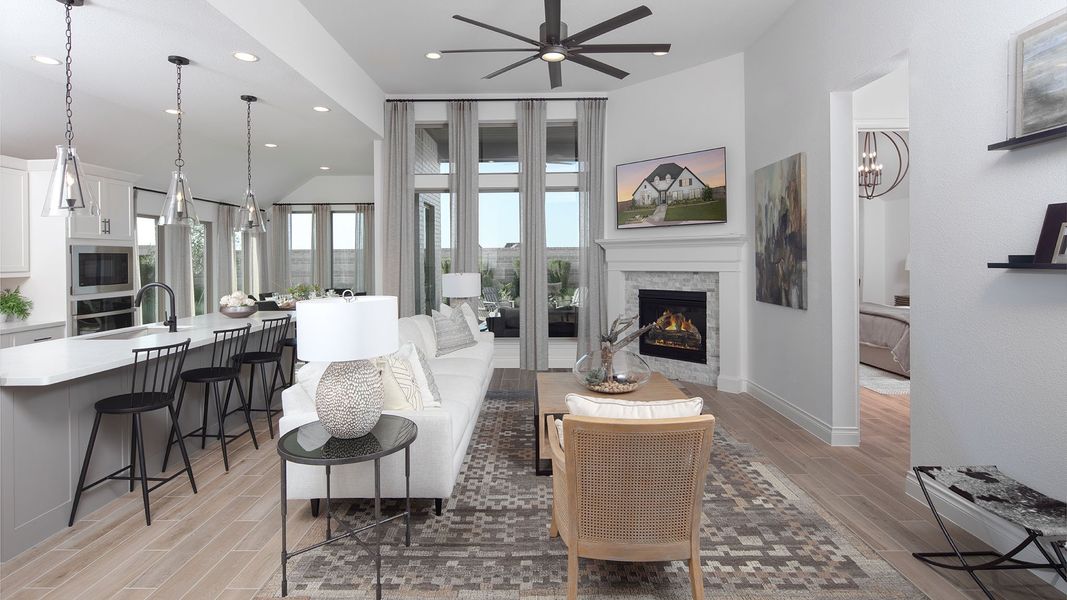 Furnished interior view inside a new home in Sweetgrass, Haslet (Image 13). Furnished interior view inside a new home in Sweetgrass, Haslet (Image 13).