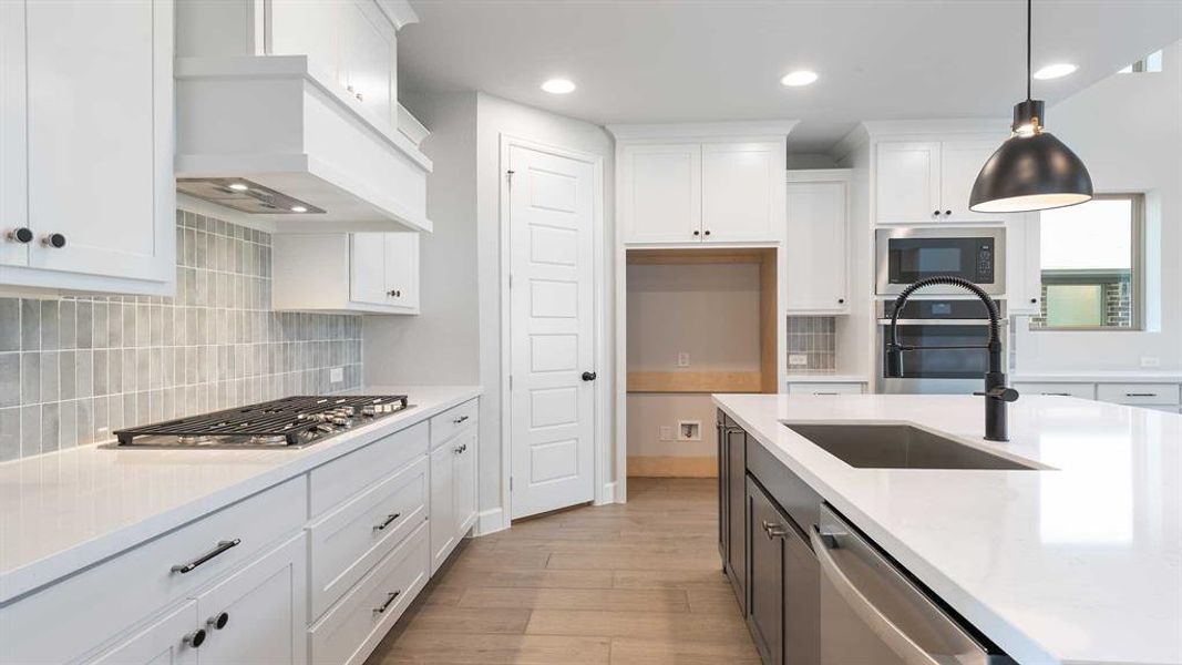 Furnished interior view inside a new home in The Heights At Uptown Celina 50', Celina (Image 10).