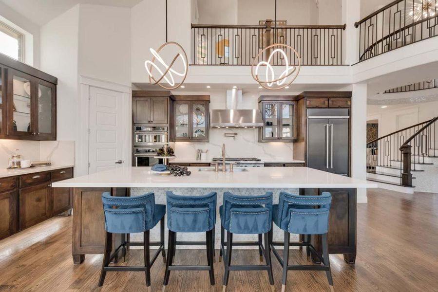 Representative furnished interior of a home built from the Lake Forest by Grand Homes in Grand Oaks, Celina (Image 8).