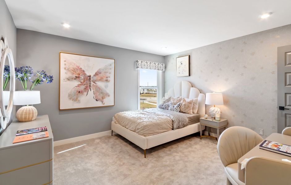Representative furnished interior of a home built from the Huxley by Fischer Homes in Leeland Farms, Fuquay Varina (Image 28).