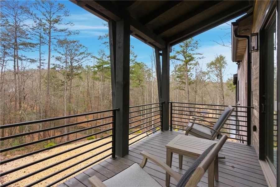 Exterior details and patio area of a home in , Blue Ridge (Image 27).
