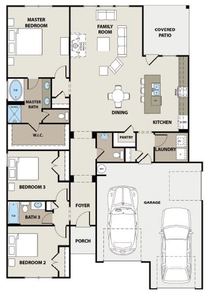 2D floor plan layout for the Westwind Tandem by Peachtree Building Group in The Fairways at Mirror Lake, Villa Rica, GA (Image 3). 2D floor plan layout for the Westwind Tandem by Peachtree Building Group in The Fairways at Mirror Lake, Villa Rica, GA (Image 3).