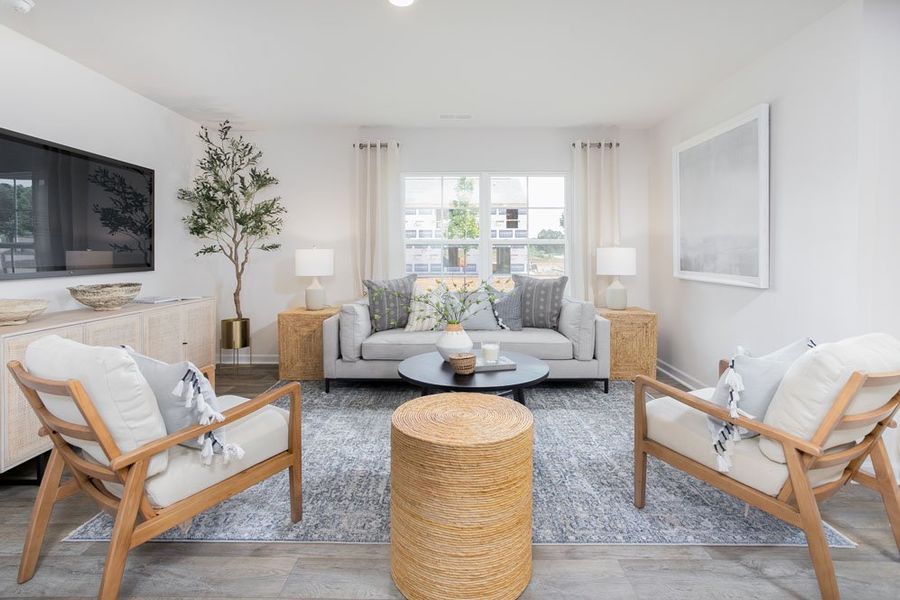 Representative furnished interior of a home built from the Cali by D.R. Horton in Havencrest, Greensboro (Image 14).
