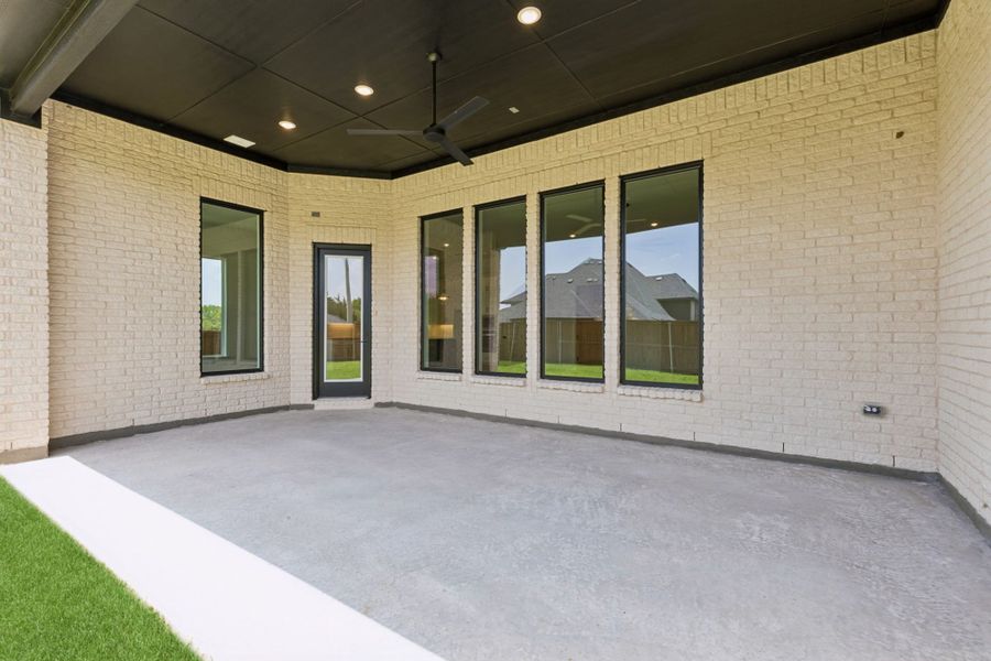 Exterior details and patio area of a home in The Parks at Wilson Creek, Celina (Image 3). Exterior details and patio area of a home in The Parks at Wilson Creek, Celina (Image 3).