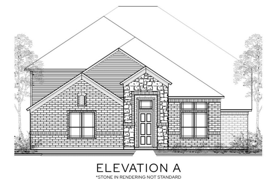 Representative rendering of the exterior for the The Montgomery by Lillian Custom Homes (Image 3).