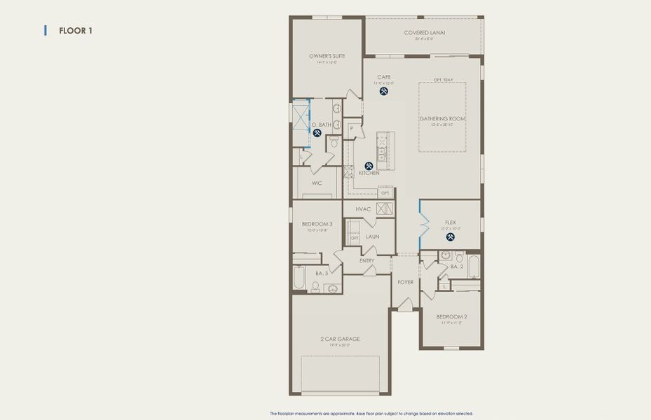 Medina Floor Plan, Quick Move-In Home, Floor 1