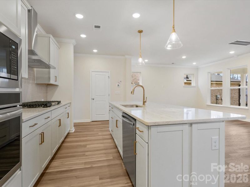 Furnished interior view inside a new home in Whitley Preserve – Park Collection, Mint Hill (Image 8).