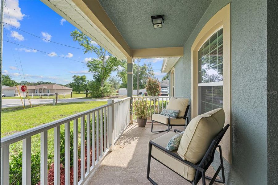 Exterior details and patio area of a home in Orange Blossom Hills, Summerfield (Image 23).