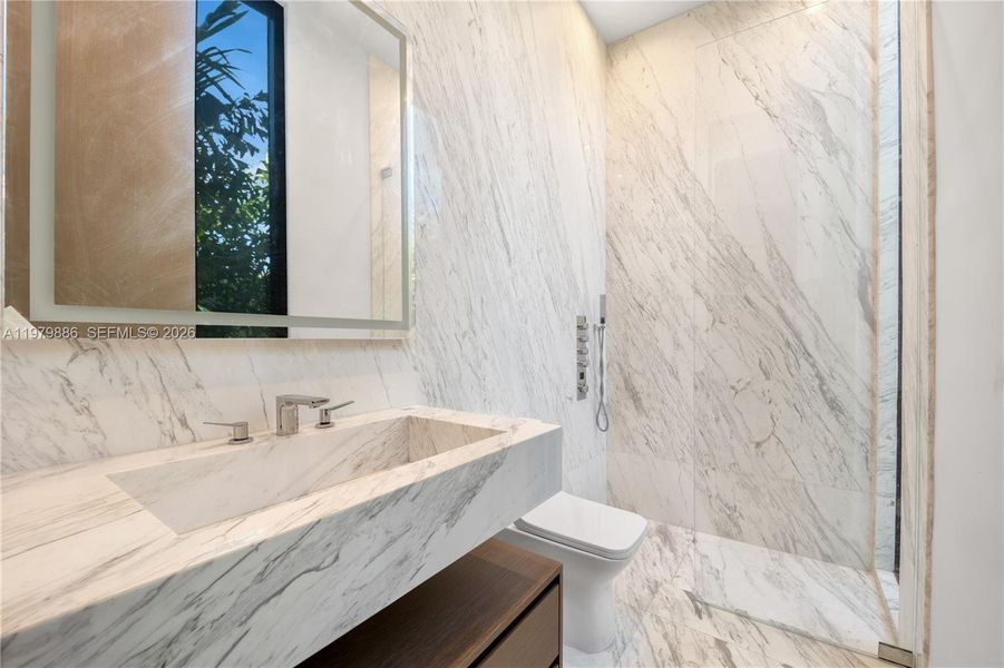 Furnished interior view inside a new home in , Miami Beach (Image 9).