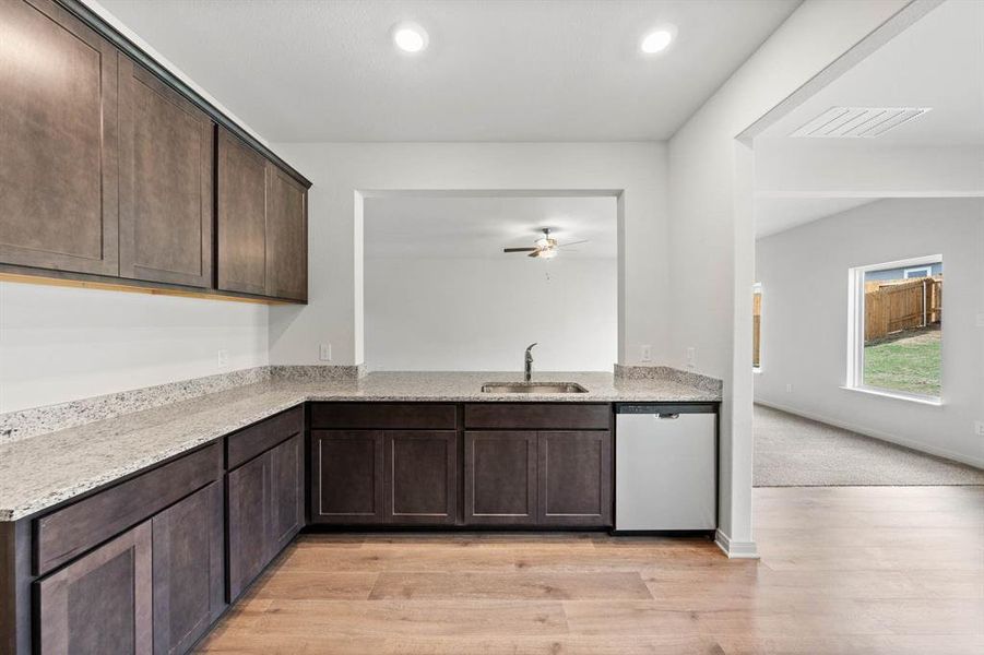 Furnished interior view inside a new home in Big Sky Estates, Ponder (Image 4).