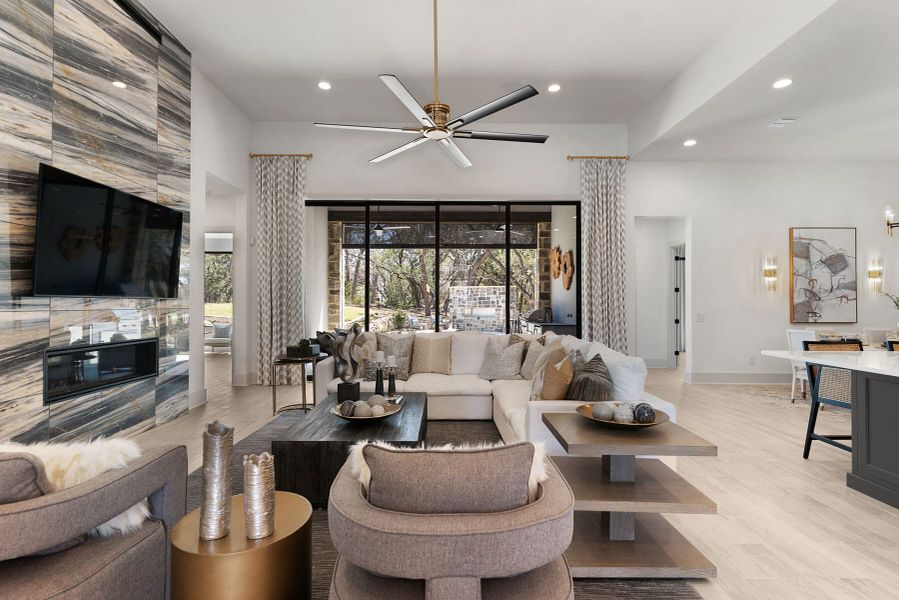 Furnished interior view inside a new home in Belle Oaks, Bulverde (Image 5).