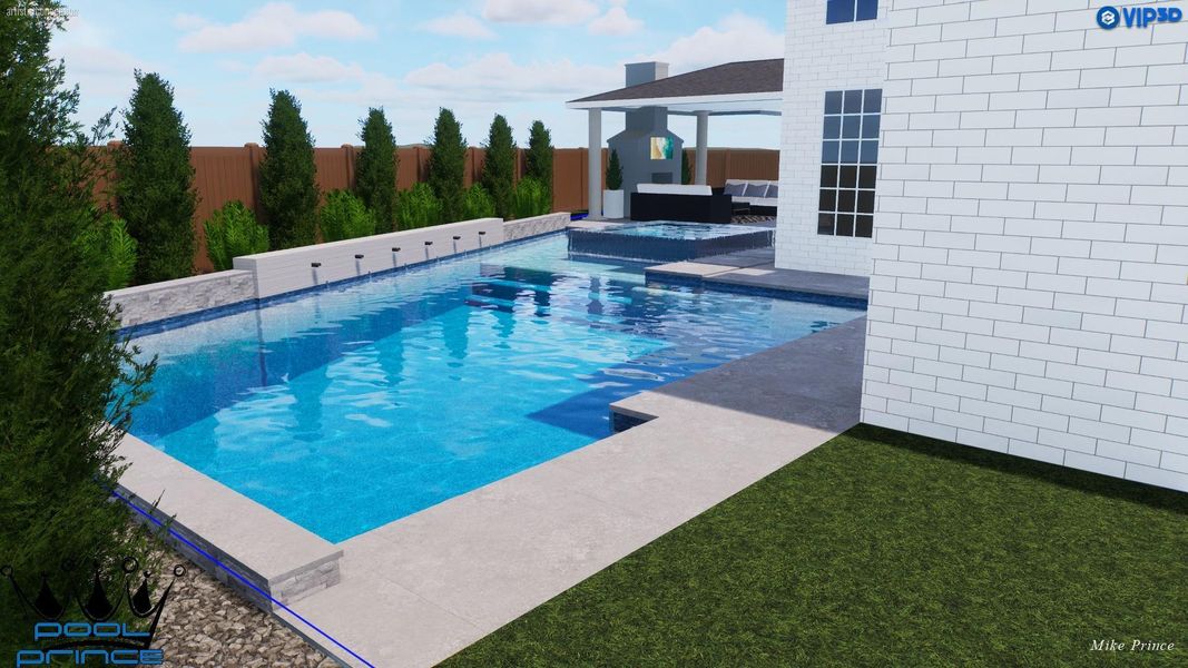 Pool Not included in price. Pool on the left side of back yard, leaving the entire right back yard wide open
