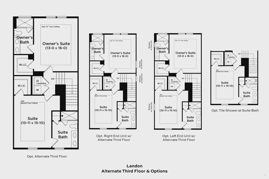 2D floor plan layout of this home in The River District Townhomes, Charlotte, NC (Image 1).