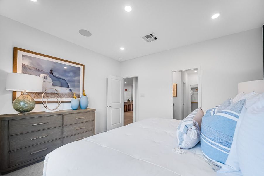 Furnished interior view inside a new home in Bridge Creek 45s and 50s, Cypress (Image 16).