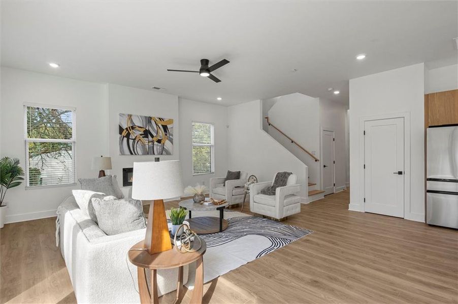 Furnished interior view inside a new home in , Atlanta (Image 39). Furnished interior view inside a new home in , Atlanta (Image 39).