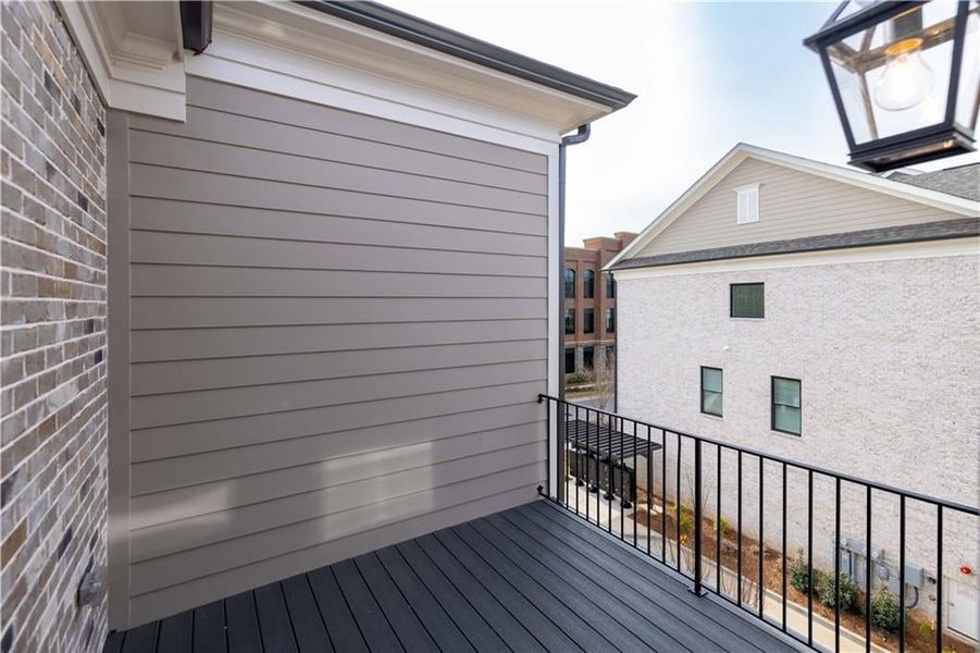 Private deck off sunroom/sitting room in Owners.