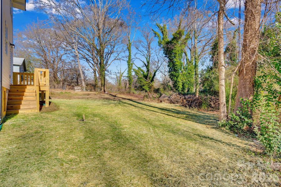 A backyard ready for summer days and evening sunsets