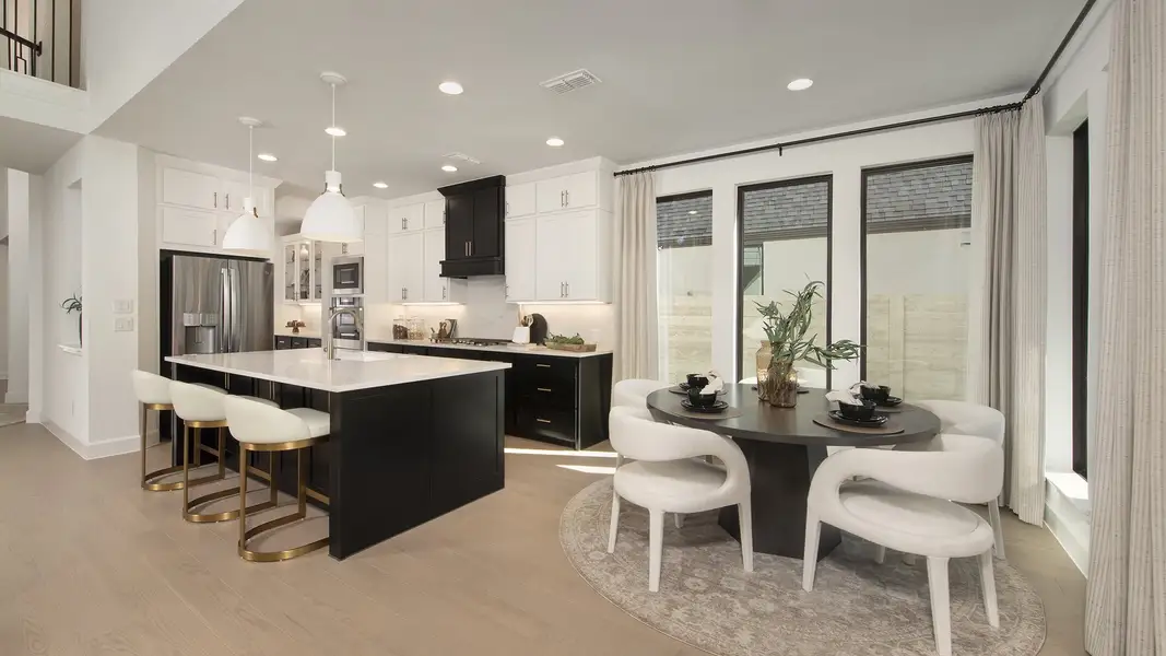 Representative furnished interior of a home built from the 3593W by Perry Homes in The Highlands, Porter (Image 11).