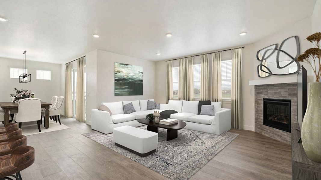 Furnished interior view inside a new home in Vantage, Berthoud (Image 9).