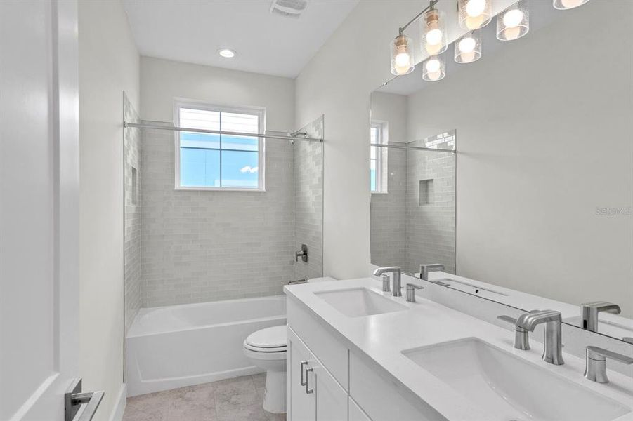 Downstairs Guest Bath 2 with tub