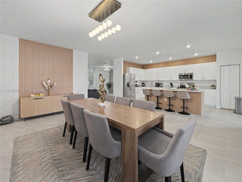 Furnished interior view inside a new home in , Miami (Image 9).