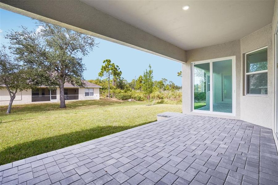 Exterior details and patio area of a home in South Gulf Cove, Port Charlotte (Image 2).