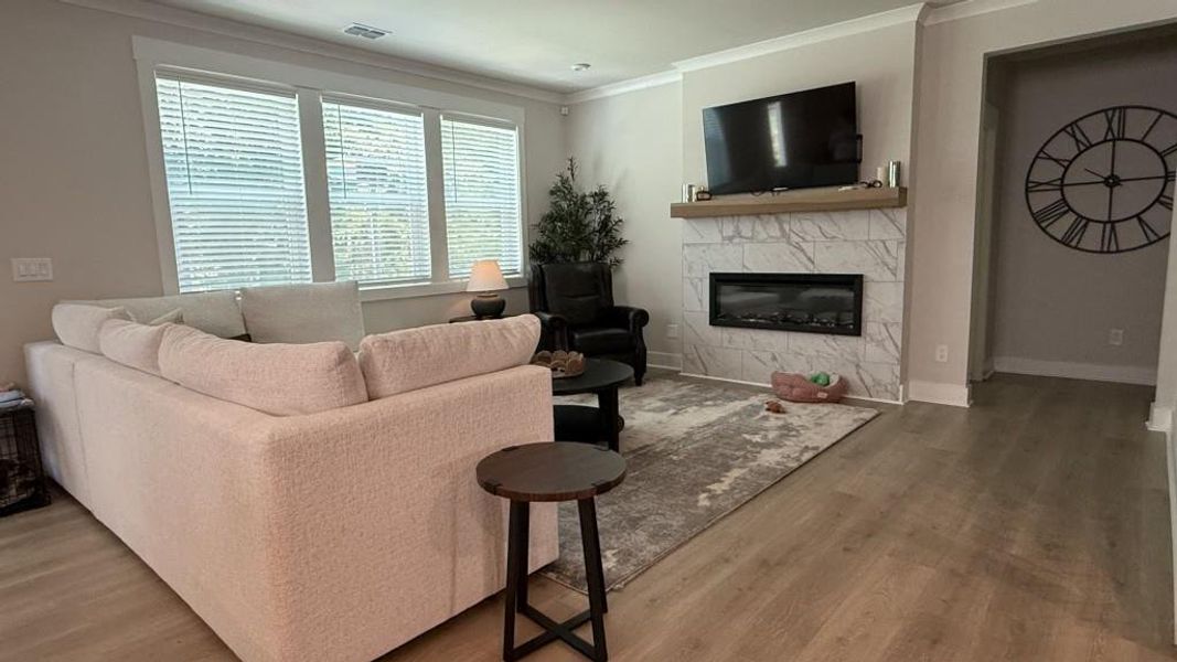 Furnished interior view inside a new home in Cambridge at Steels Bridge, Canton (Image 8). Furnished interior view inside a new home in Cambridge at Steels Bridge, Canton (Image 8).