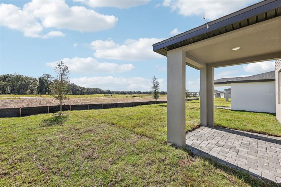 Exterior details and patio area of a home in The Reserve at Hammock Oaks - Classic Series, Lady Lake (Image 29).