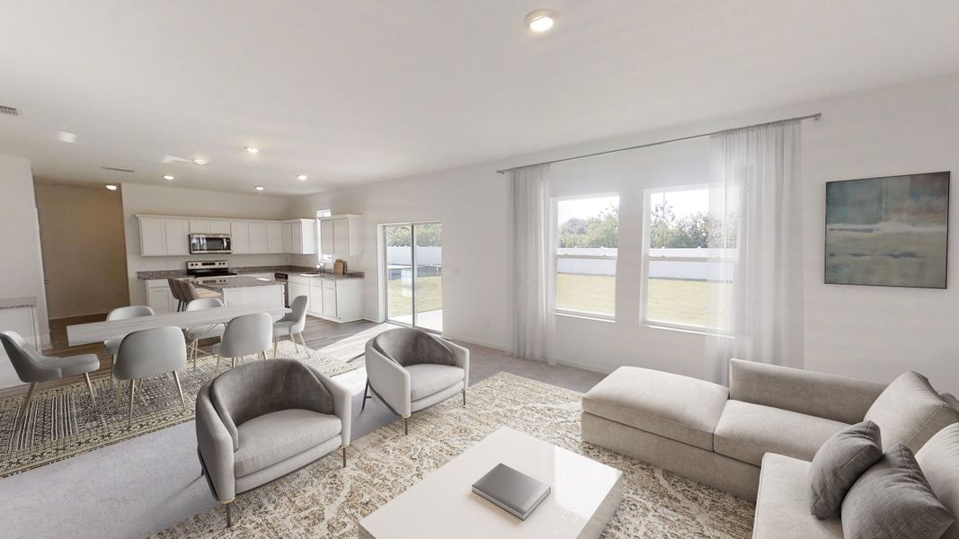 Representative furnished interior of a home built from the Palomar by Starlight Homes in The Meadows, Mebane (Image 5).