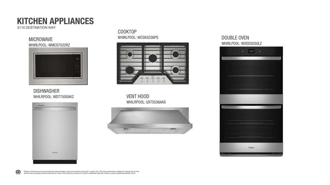 Premium stainless steel appliances elevate any culinary space.